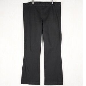 Vintage‎ The Row Black Stretch Flare Leg Pants Made in USA Size Large Black Tag